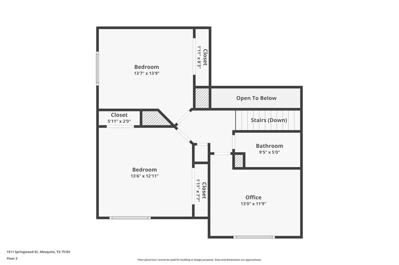 2,140/Mo, 1511 Springwood Dr Mesquite, TX 75181 Floor Plan View 2