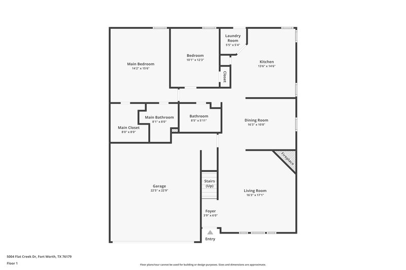 2,105/Mo, 5004 Flat Creek Dr Fort Worth, TX 76179 Floor Plan View