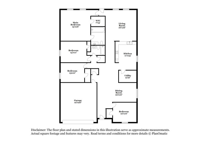 1,935/Mo, 2605 Margaret Ln Anna, TX 75409 Floor Plan View