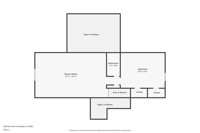 2,670/Mo, 1902 Salt Flats Trl Arlington, TX 76002 Floor Plan View 2