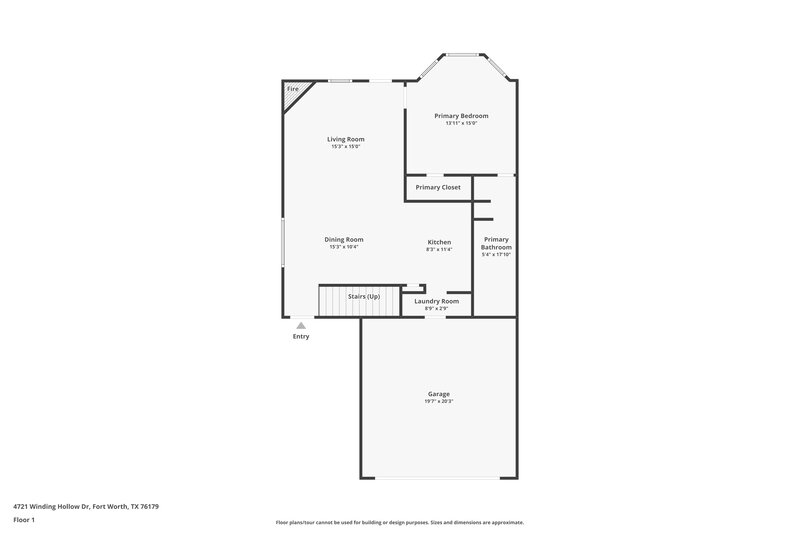 2,180/Mo, 4721 Winding Hollow Dr Fort Worth, TX 76179 Floor Plan View