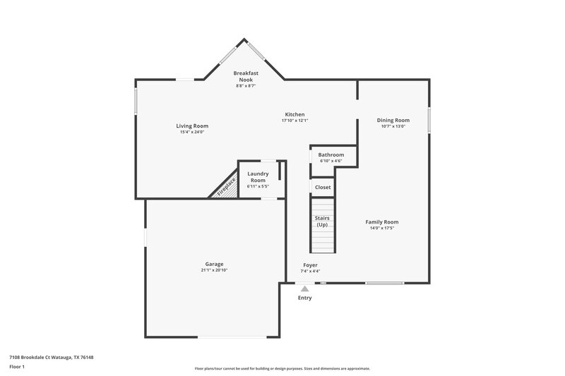 3,290/Mo, 7108 Brookdale Ct Watauga, TX 76148 Floor Plan View
