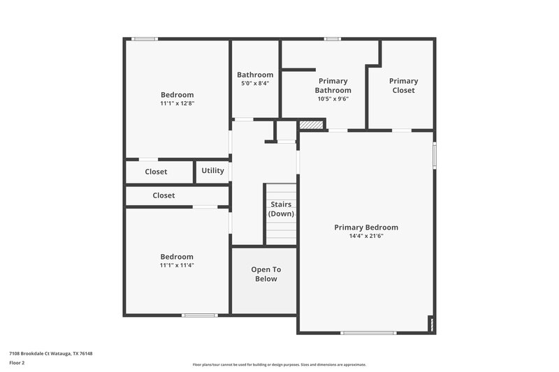 3,290/Mo, 7108 Brookdale Ct Watauga, TX 76148 Floor Plan View 2