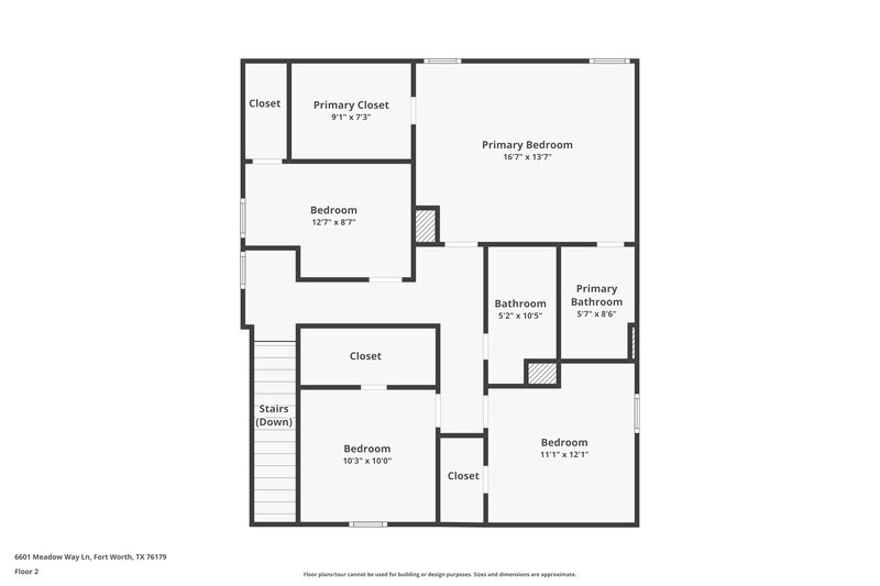 2,555/Mo, 6601 Meadow Way Ln Fort Worth, TX 76179 Floor Plan View 2