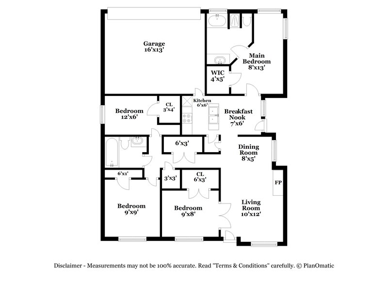 2,050/Mo, 714 Catalina Dr Lancaster, TX 75146 Floor Plan View