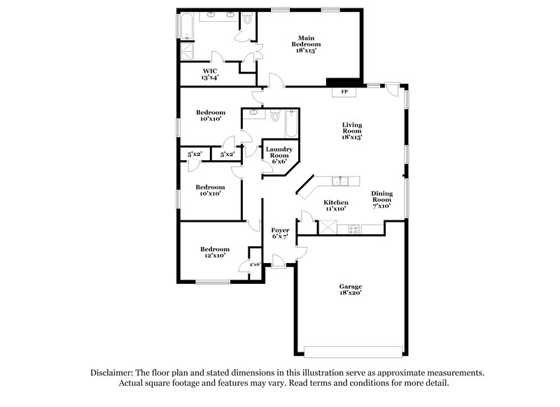 2,155/Mo, 129 Oriole Dr Anna, TX 75409 Floor Plan View