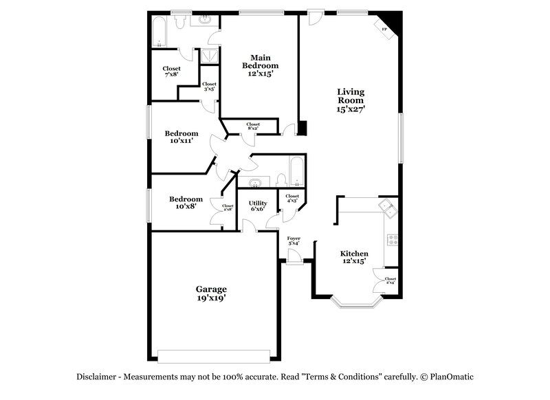 1,950/Mo, 736 Hawthorn Dr Cedar Hill, TX 75104 Floor Plan View