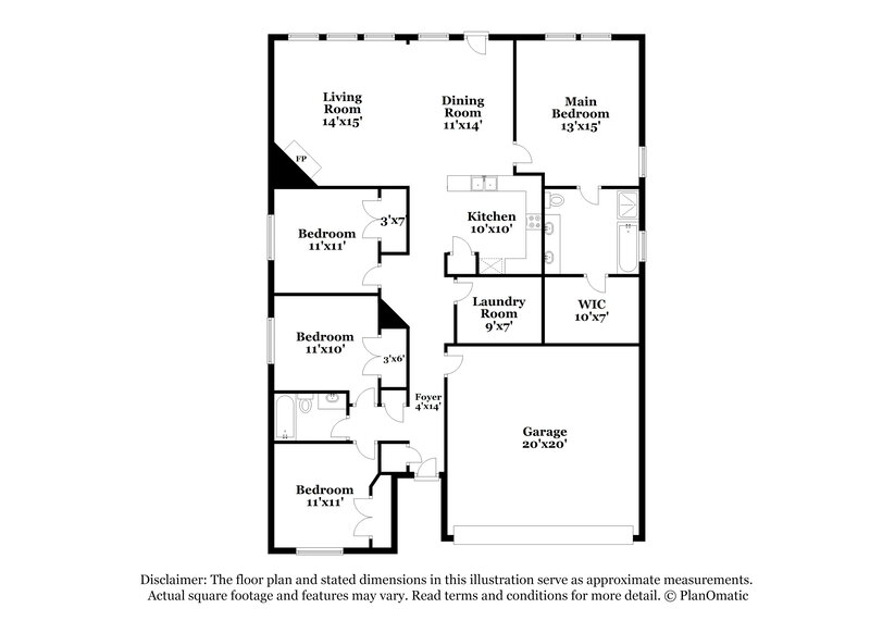 2,445/Mo, 929 Casa Grandes Dr Arlington, TX 76002 Floor Plan View