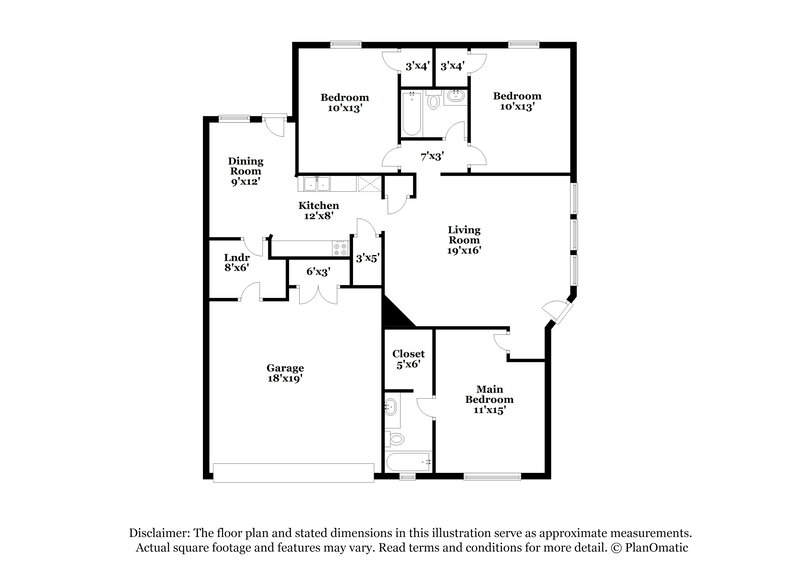 1,895/Mo, 10241 Maria Dr Fort Worth, TX 76108 Floor Plan View