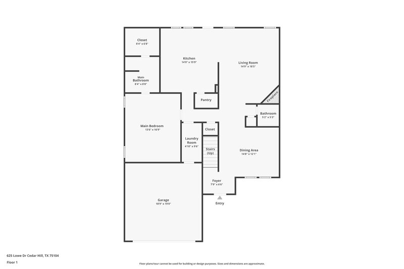 2,775/Mo, 625 Lowe Dr Cedar Hill, TX 75104 Floor Plan View