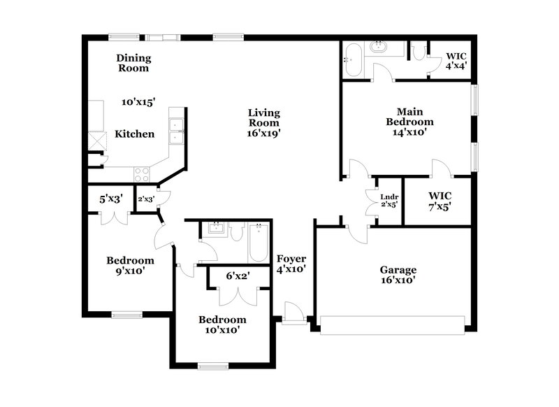 2,730/Mo, 612 Bretts Way Burleson, TX 76028 Floor Plan View