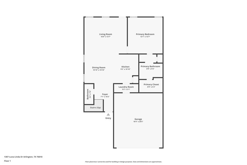 2,330/Mo, 1307 Luna Linda Dr Arlington, TX 76010 Floor Plan View