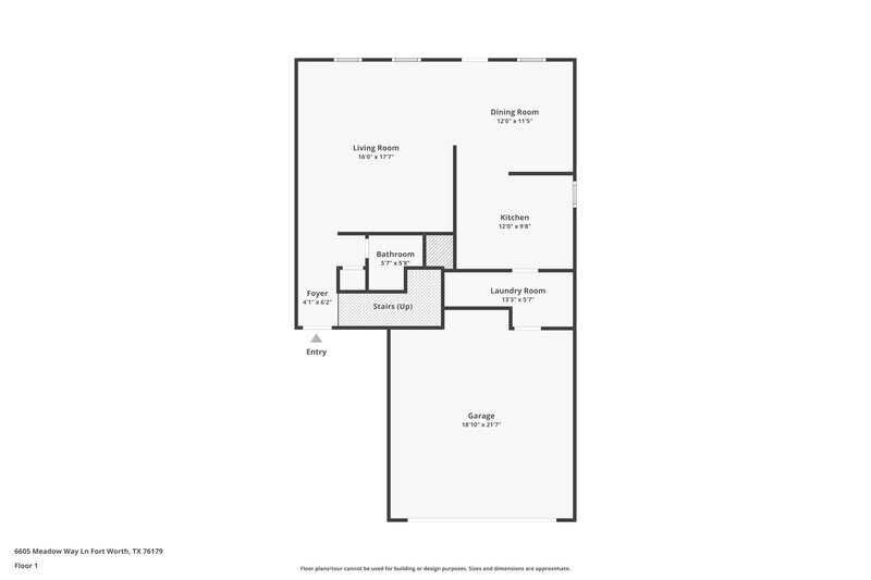2,220/Mo, 6605 Meadow Way Ln Fort Worth, TX 76179 Floor Plan View