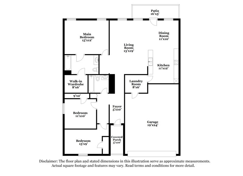 1,690/Mo, 1209 Lambert Dr Princeton, TX 75407 Floor Plan View