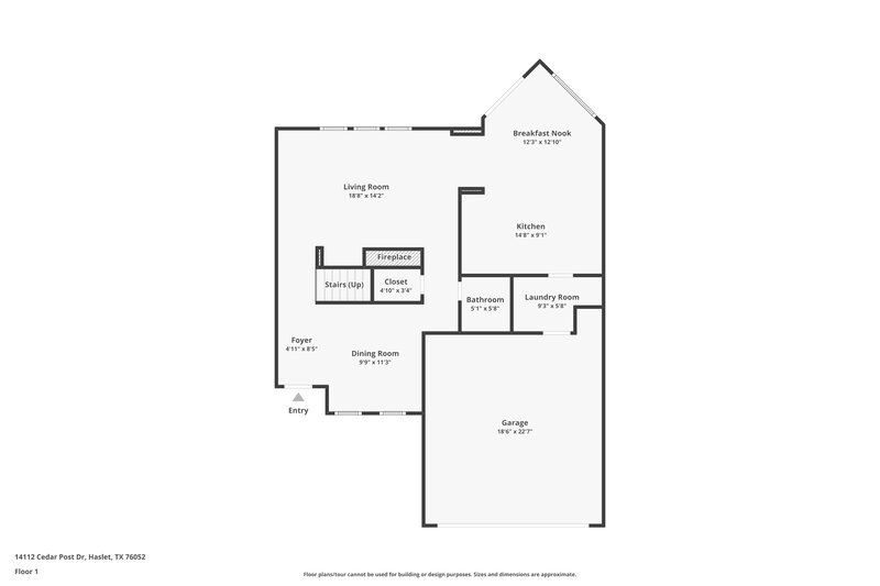 2,300/Mo, 14112 Cedar Post Dr Haslet, TX 76052 Floor Plan View
