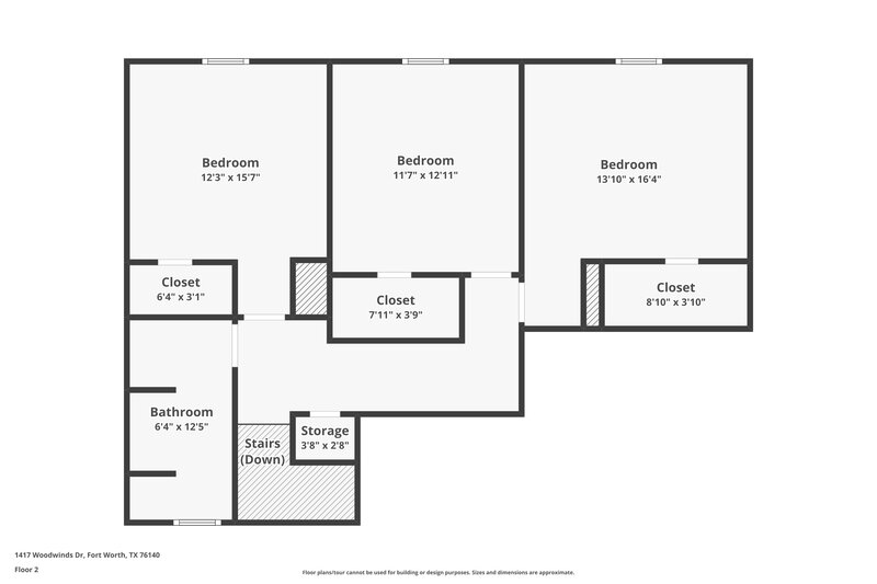 2,465/Mo, 1417 Woodwinds Dr Fort Worth, TX 76140 Floor Plan View 2