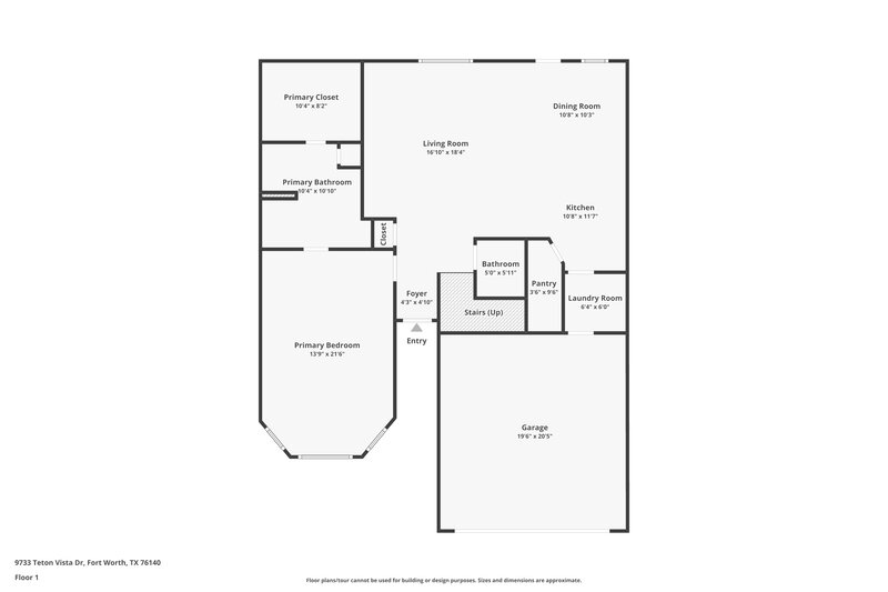 3,350/Mo, 9733 Teton Vista Dr Fort Worth, TX 76140 Floor Plan View