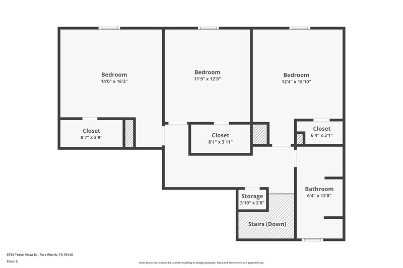 3,350/Mo, 9733 Teton Vista Dr Fort Worth, TX 76140 Floor Plan View 2