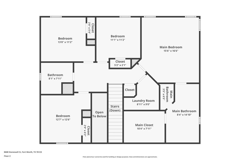 2,445/Mo, 8608 Stonewall Ct Fort Worth, TX 76123 Floor Plan View 2