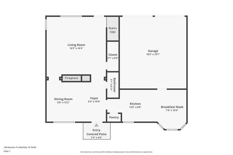 2,405/Mo, 120 Autumn Trl Red Oak, TX 75154 Floor Plan View