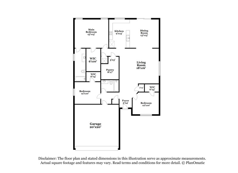 2,075/Mo, 7824 Whitney Ln Fort Worth, TX 76112 Floorplan View