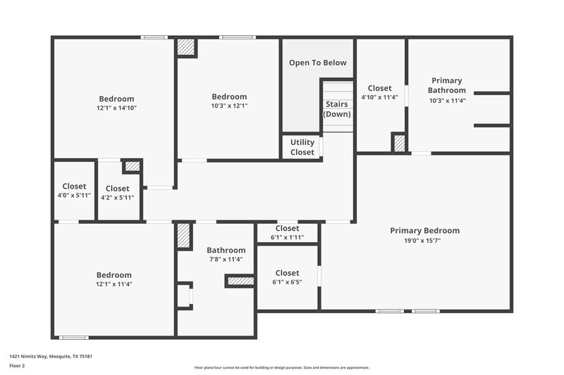 3,790/Mo, 1421 Nimitz Way Mesquite, TX 75181 Floor Plan View