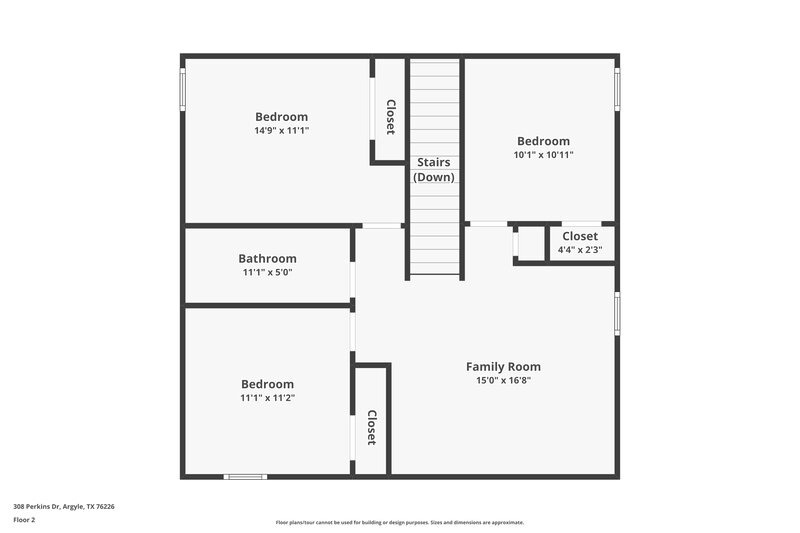 2,465/Mo, 308 Perkins Dr Lantana, TX 76226 Floor Plan View 2