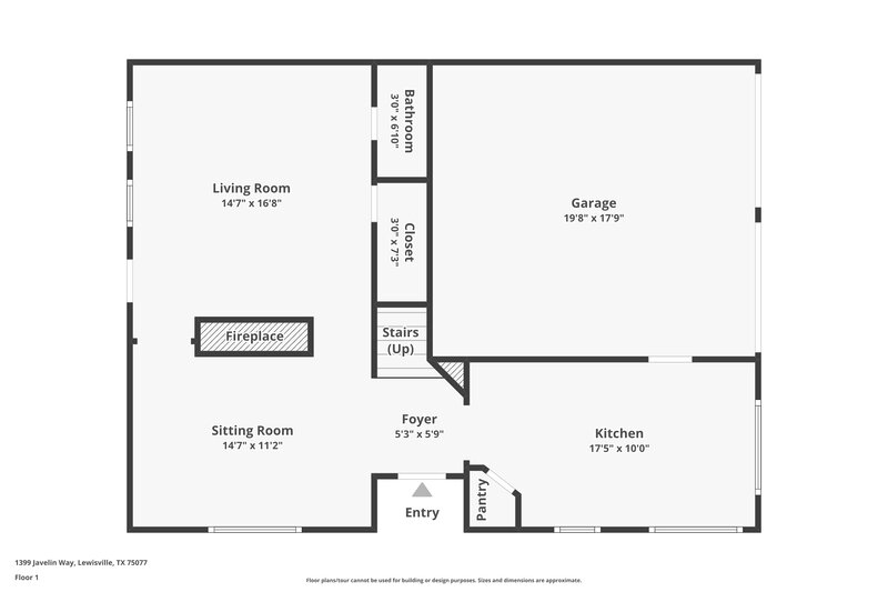 2,415/Mo, 1399 Javelin Way Lewisville, TX 75077 Floor Plan View