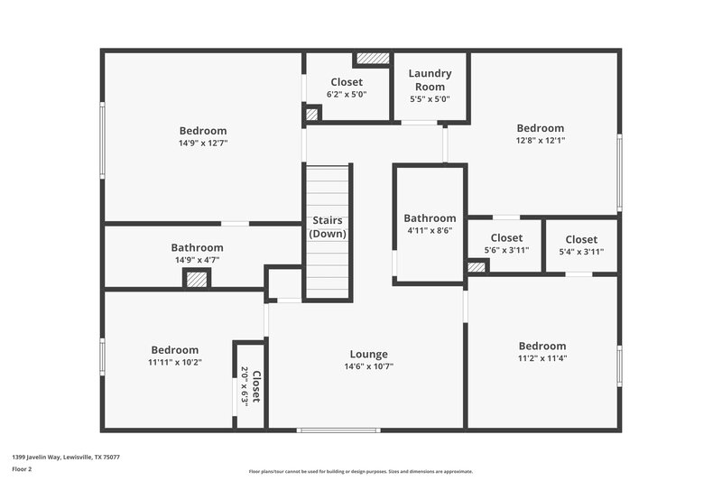 2,415/Mo, 1399 Javelin Way Lewisville, TX 75077 Floor Plan View 2