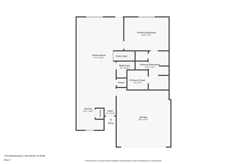 2,690/Mo, 1413 Woodwinds Dr Fort Worth, TX 76140 Floor Plan View 2