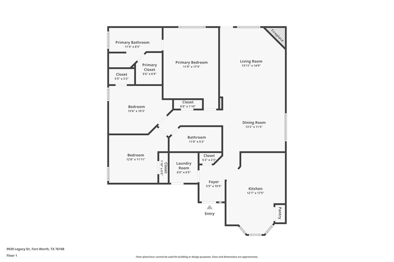 1,965/Mo, 9920 Legacy Dr Fort Worth, TX 76108 Floor Plan View