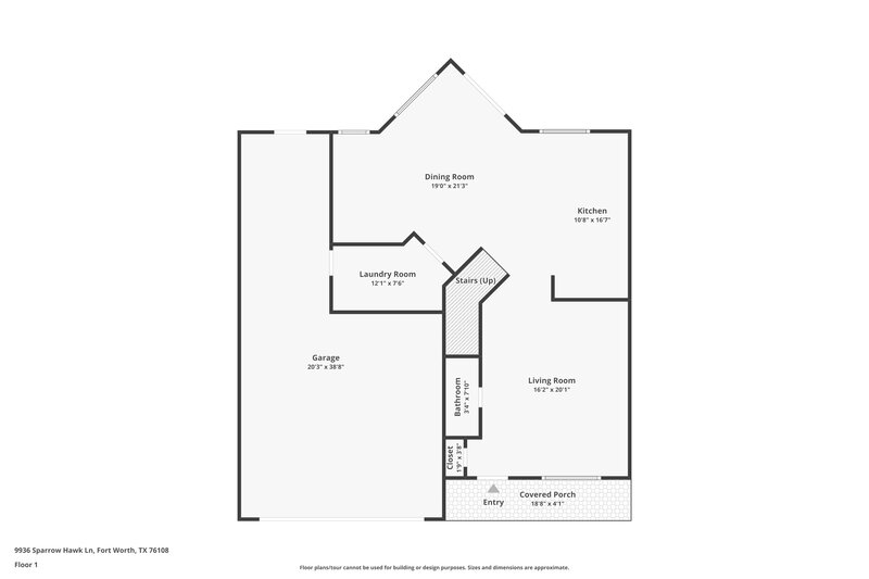 2,250/Mo, 9936 Sparrow Hawk Ln Fort Worth, TX 76108 Floor Plan View