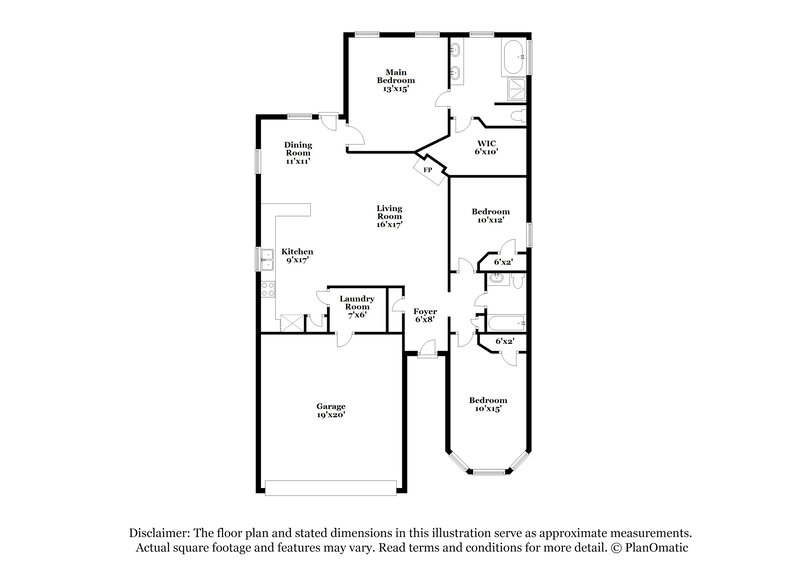 2,050/Mo, 12613 Joplin Dr Frisco, TX 75034 Floor Plan View