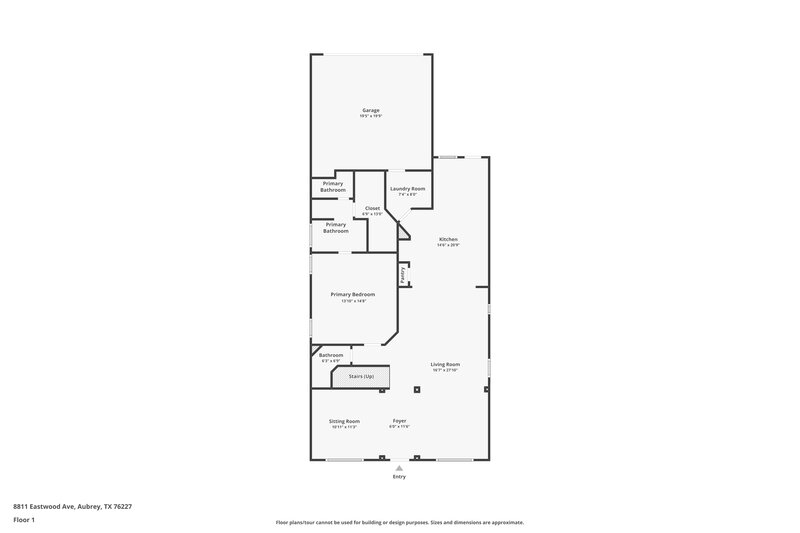 1,770/Mo, 8811 Eastwood Ave Cross Roads, TX 76227 Floor Plan View