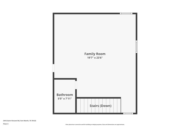 2,310/Mo, 3416 Saint Vincent Rd Fort Worth, TX 76123 Floor Plan View 2