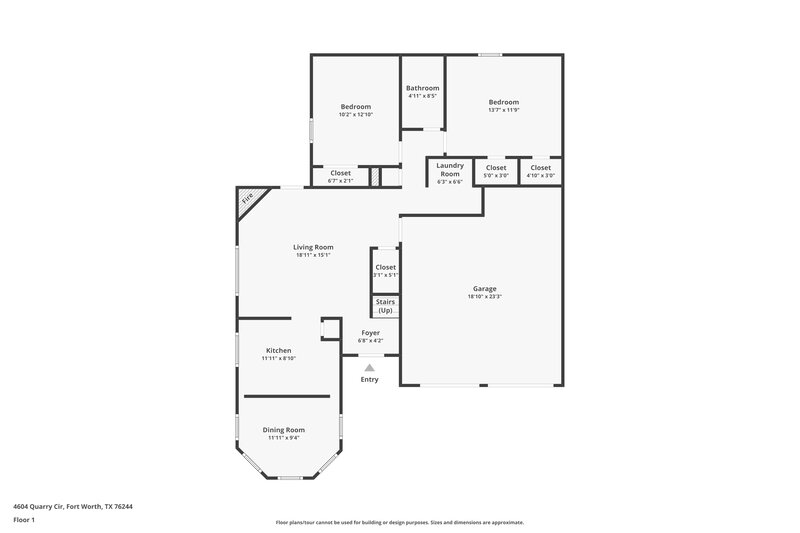 2,095/Mo, 4604 Quarry Cir Fort Worth, TX 76244 Floor Plan View