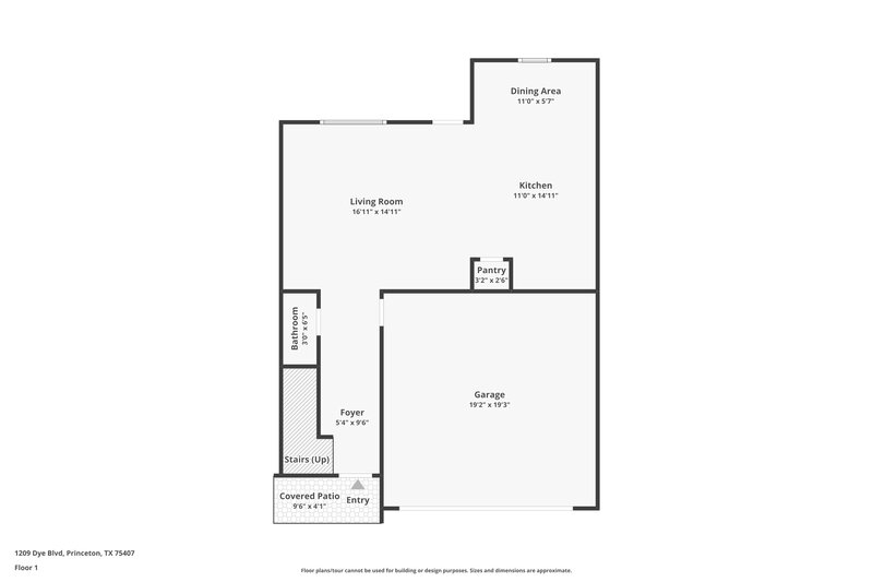 2,055/Mo, 1209 Dye Blvd Princeton, TX 75407 Floorplan View