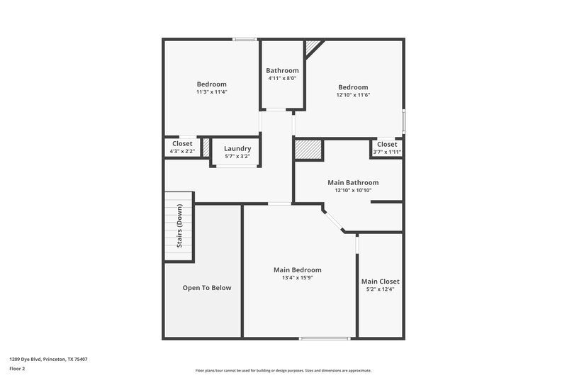 2,055/Mo, 1209 Dye Blvd Princeton, TX 75407 Floorplan View 2