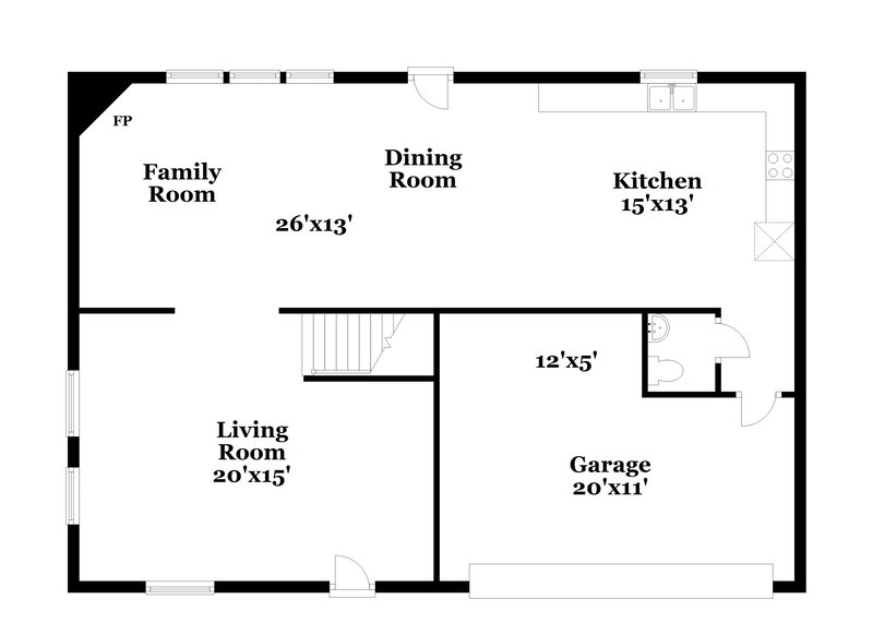 2,240/Mo, 1432 Lay St Cedar Hill, TX 75104 Floor Plan View