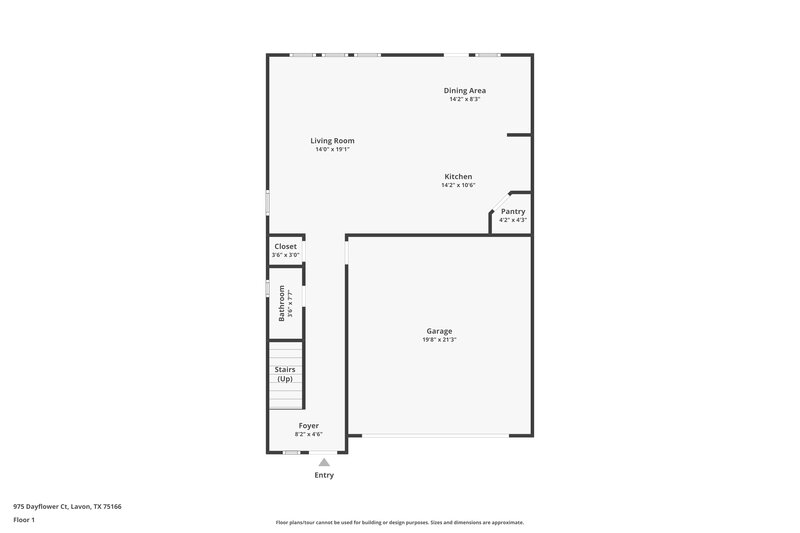 2,490/Mo, 975 Dayflower Ct Lavon, TX 75166 Floor Plan View