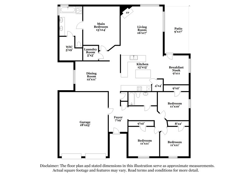 2,245/Mo, 4336 Estes Park Rd Haltom City, TX 76137 Floor Plan View