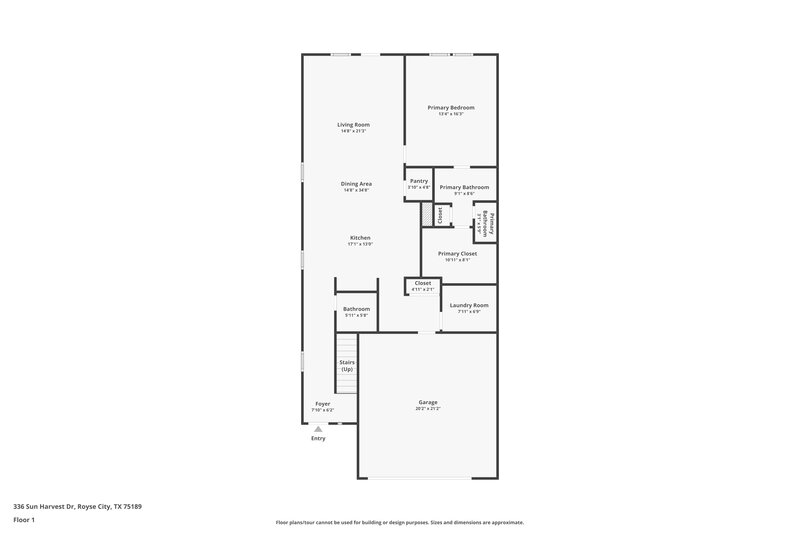 2,195/Mo, 336 Sun Harvest Dr Royse City, TX 75189 Floor Plan View
