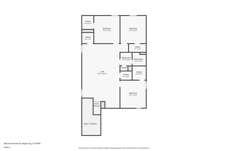 2,195/Mo, 336 Sun Harvest Dr Royse City, TX 75189 Floor Plan View 2