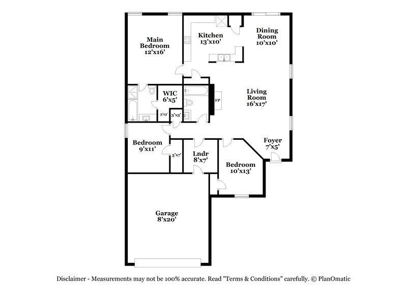 1,935/Mo, 608 Horn St Crowley, TX 76036 Floor Plan View