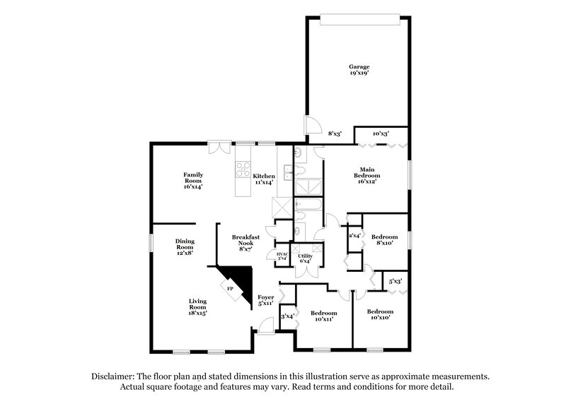 2,920/Mo, 9206 Millwood Dr Rowlett, TX 75088 Floor Plan View
