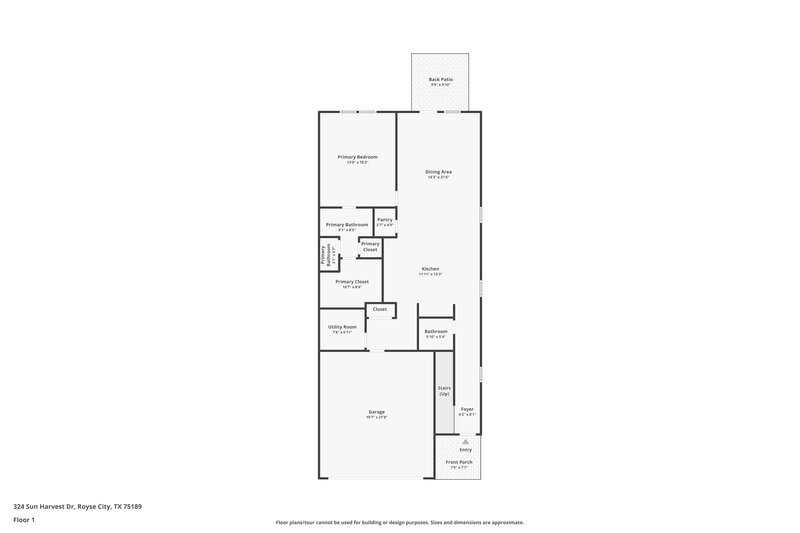 2,255/Mo, 324 Sun Harvest Dr Royse City, TX 75189 Floor Plan View