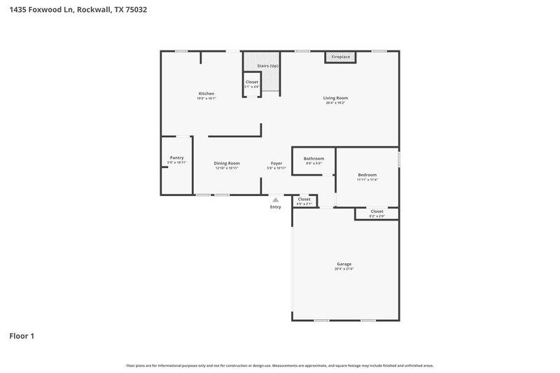 2,195/Mo, 1435 Foxwood Ln Rockwall, TX 75032 Floor Plan View