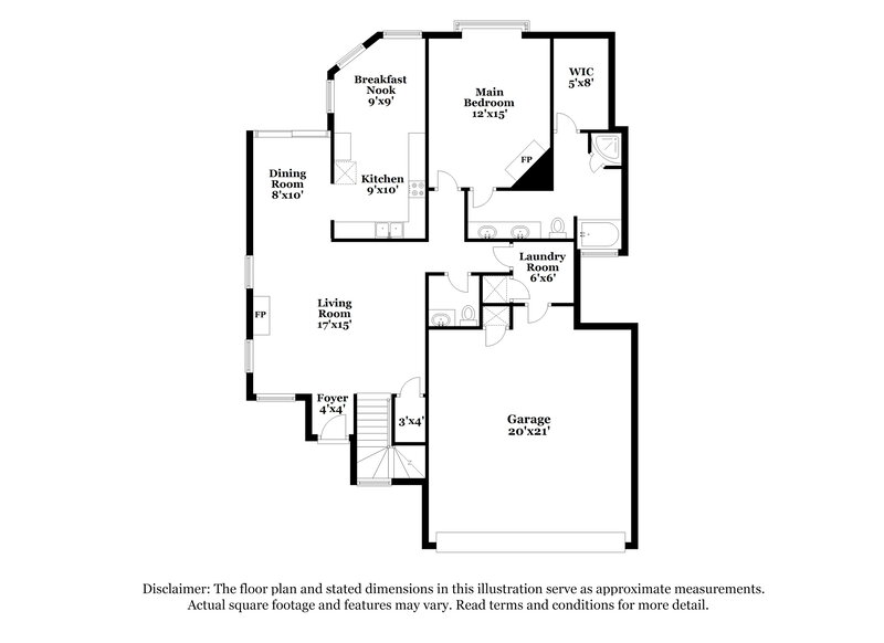 2,090/Mo, 905 Ragland Dr Cedar Hill, TX 75104 Floor Plan View