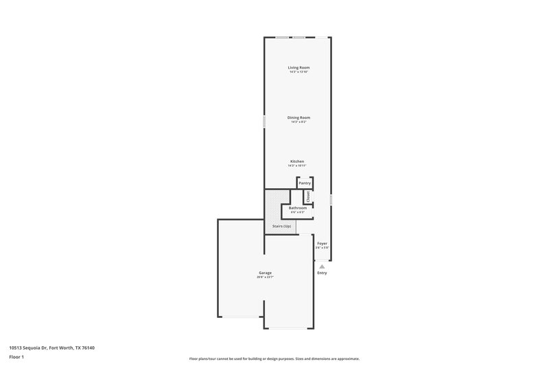 1,910/Mo, 10513 Sequoia Dr Fort Worth, TX 76140 Floor Plan View