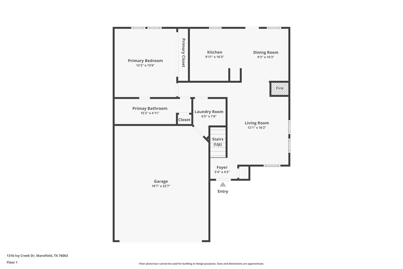 2,395/Mo, 1316 Ivy Creek Dr Mansfield, TX 76063 Floor Plan View